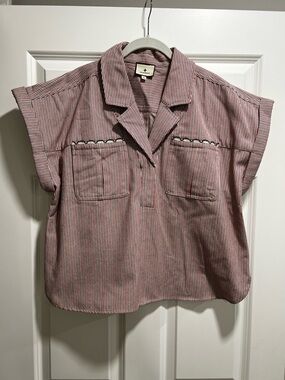 Tuckernuck Red, White and Blue Striped Shirt